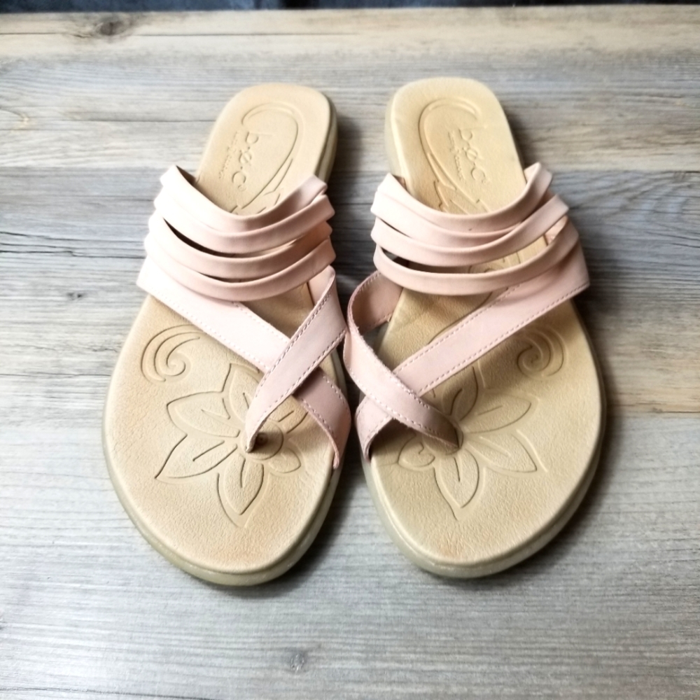 B.O.C Alisha Faux Leather Toe-Loop Strappy Sandals